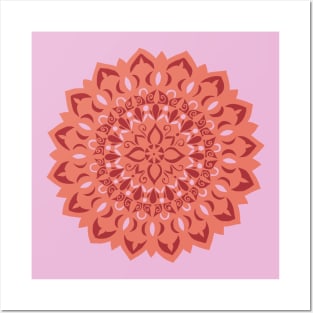 Flower Mandala - Blush Posters and Art